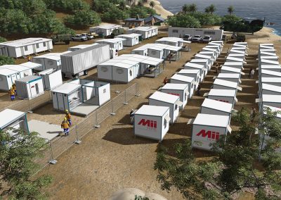 arial view rapid response accommodation mii homes