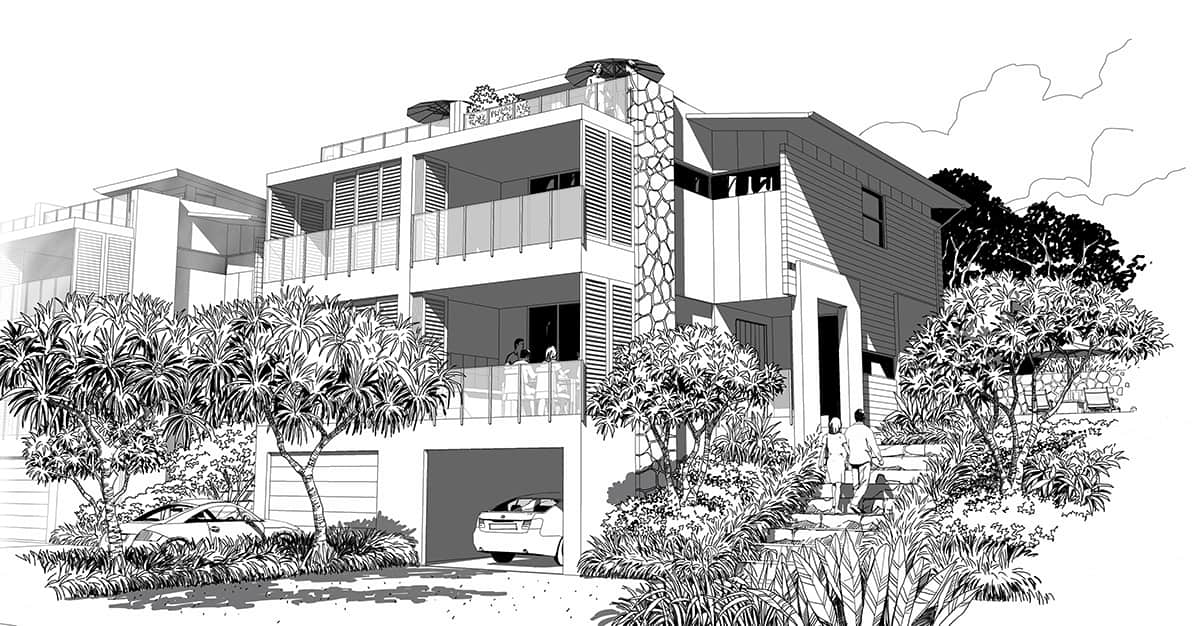 Sketch of Noosa Sanctuary Residence 
