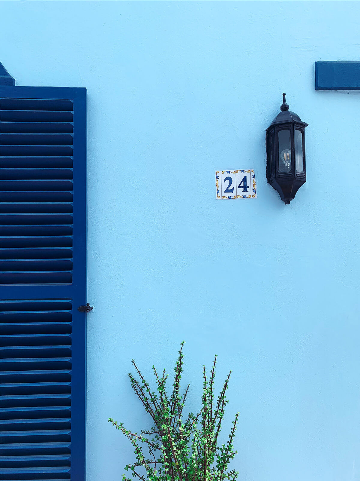 Mediterranean exterior with blue colours